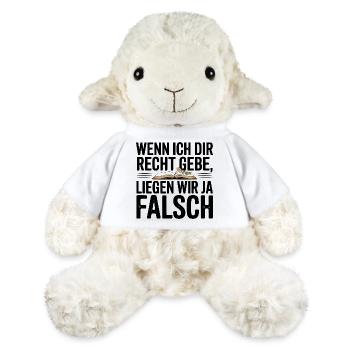 Bookish Mom Vintage Livre Ouvert avec Fleur - Mouton en peluche Annika MiniFeet® - blanc - Devant