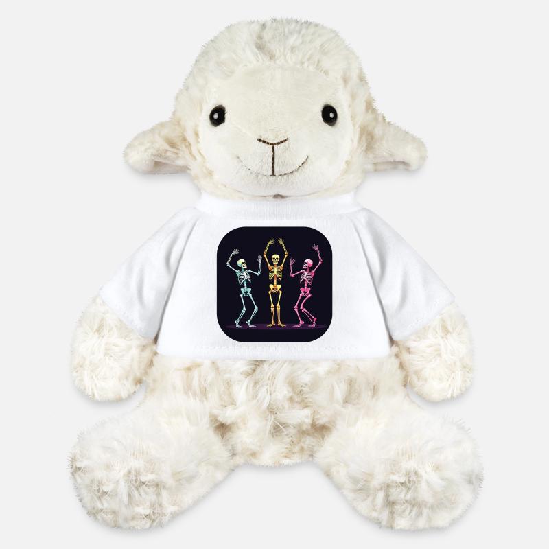 Halloween Skeleton Dancer Dancing - MiniFeet® Sheep Annika - white