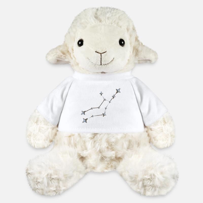 Constellation Virgo with metallic look - MiniFeet® Sheep Annika - white