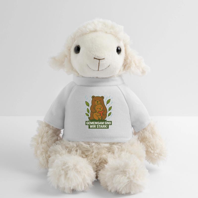 Gemeinsam_sind_wird_Stark Mouton en peluche Annika MiniFeet®