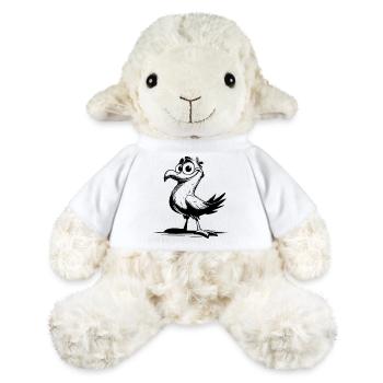 Comedy bird laugh guarantee with beak - MiniFeet® Sheep Annika - white - Front