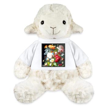 Blumenstillleben mit bunten Rosen und Pfingstrosen - MiniFeet® Schaf Annika - Weiß - Vorne