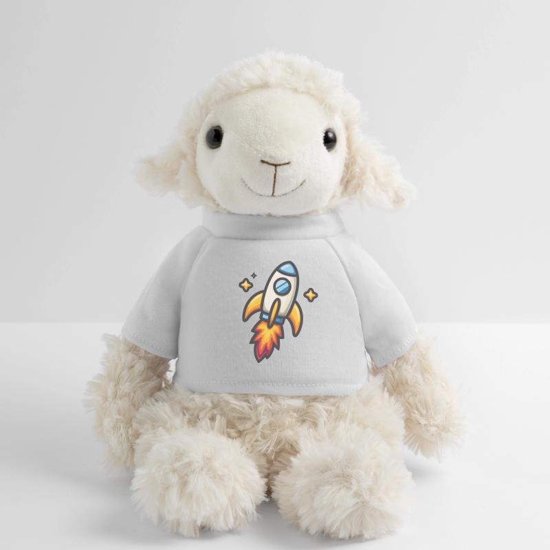 Conception de dessin animé de lancement de fusée Mouton en peluche Annika MiniFeet®