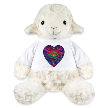 Rainbow Heart Landscape - MiniFeet® Sheep Annika - white - Front