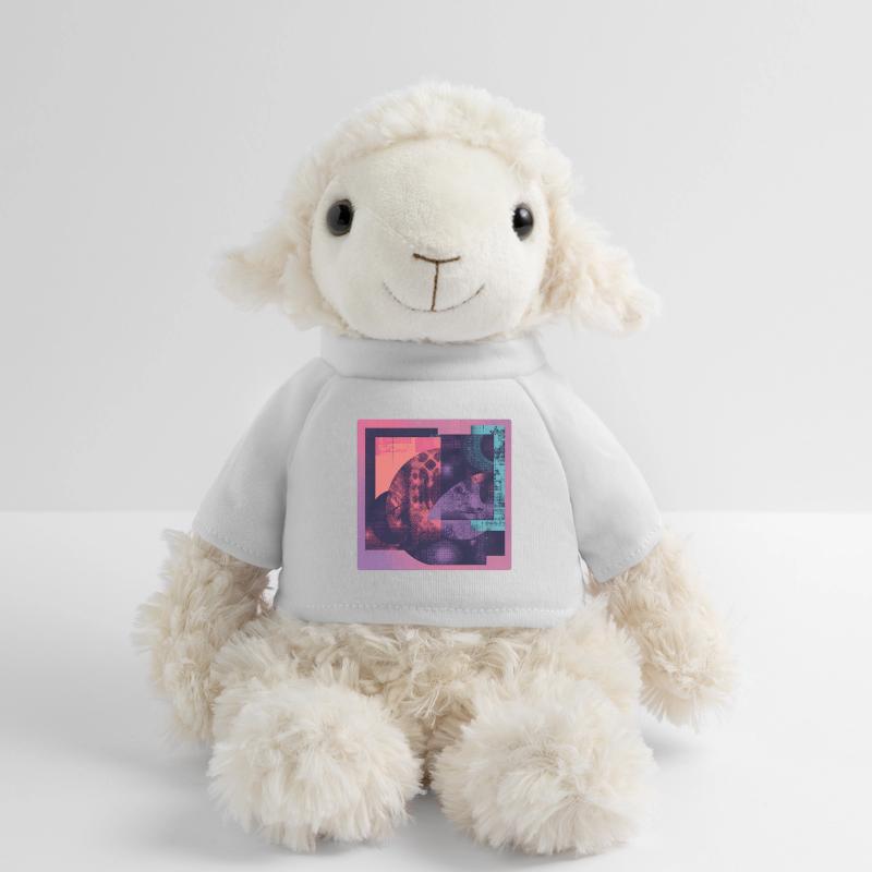 Neon Collage Geometric Pattern MiniFeet® Sheep Annika