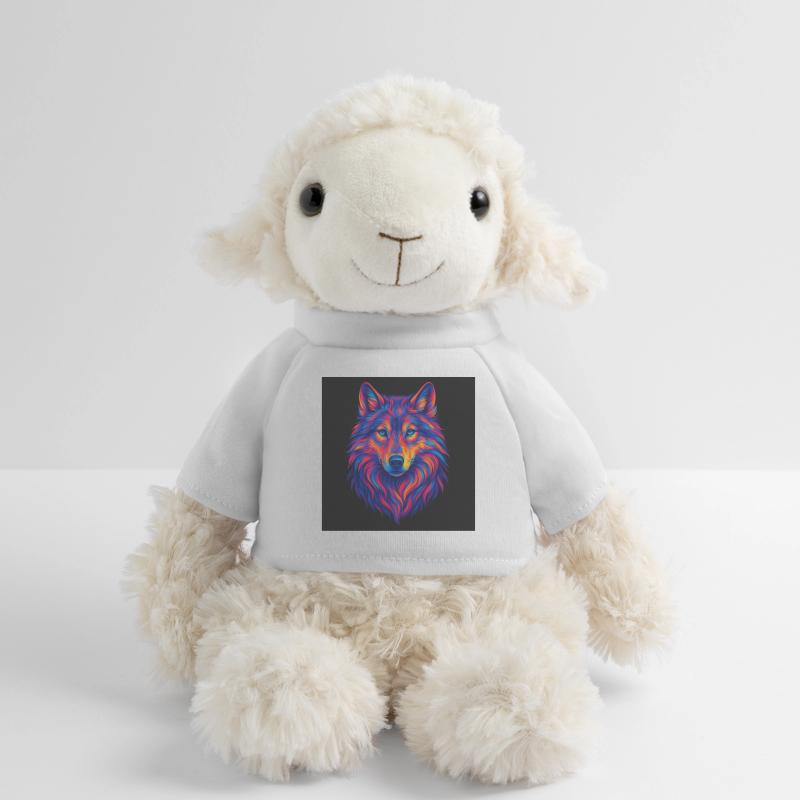 Neon Wolf Head Art MiniFeet® Sheep Annika