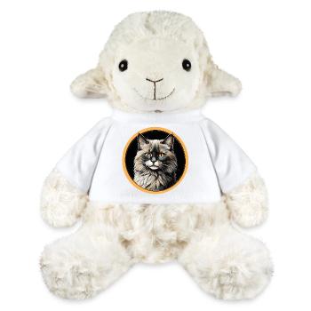 Ragdoll Katzenporträt - MiniFeet® Schaf Annika - Weiß - Vorne