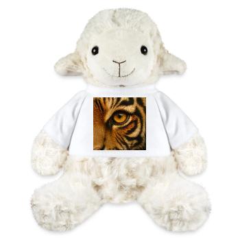 Tier - Tiger, Nahaufnahme des Auges - MiniFeet® Schaf Annika - Weiß - Vorne