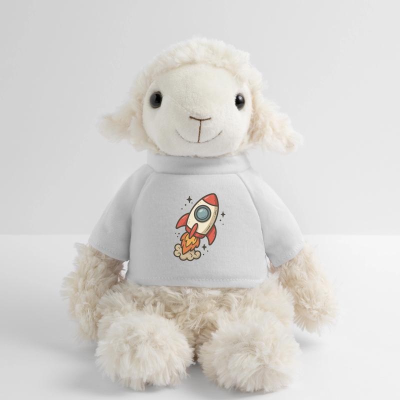 Fusée cartoon spatiale Mouton en peluche Annika MiniFeet®