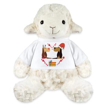 Le bonheur de Noël - Mouton en peluche Annika MiniFeet® - blanc - Devant