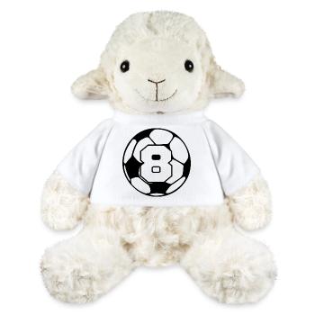 Number 8 football - 8th anniversary - MiniFeet® Sheep Annika - white - Front