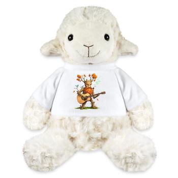 Fantasy Tree Guitar Player T-Shirt - Mouton en peluche Annika MiniFeet® - blanc - Devant
