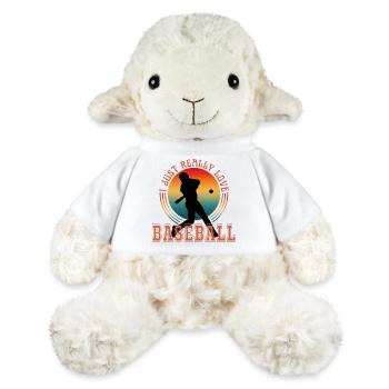 I JUST REALLY LOVE BASEBALL - MiniFeet® Sheep Annika - white - Front
