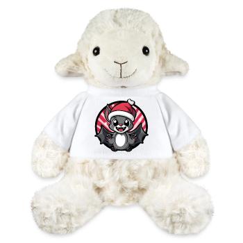Kawaii Weihnachtsfledermaus - MiniFeet® Schaf Annika - Weiß - Vorne