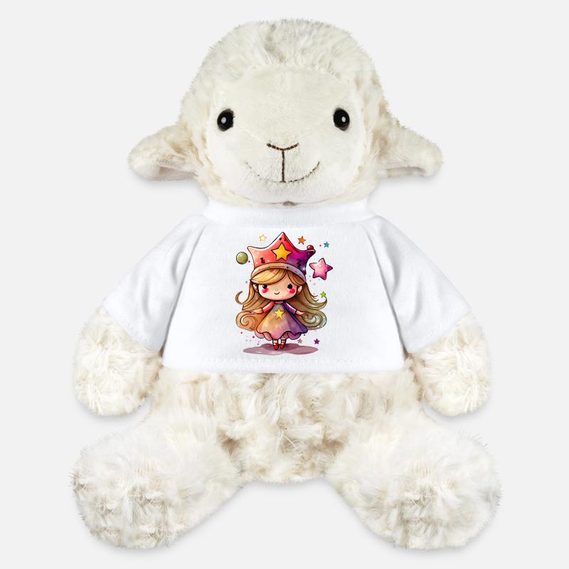 Sternenmädchen Traumkappe - MiniFeet® Schaf Annika - Weiß