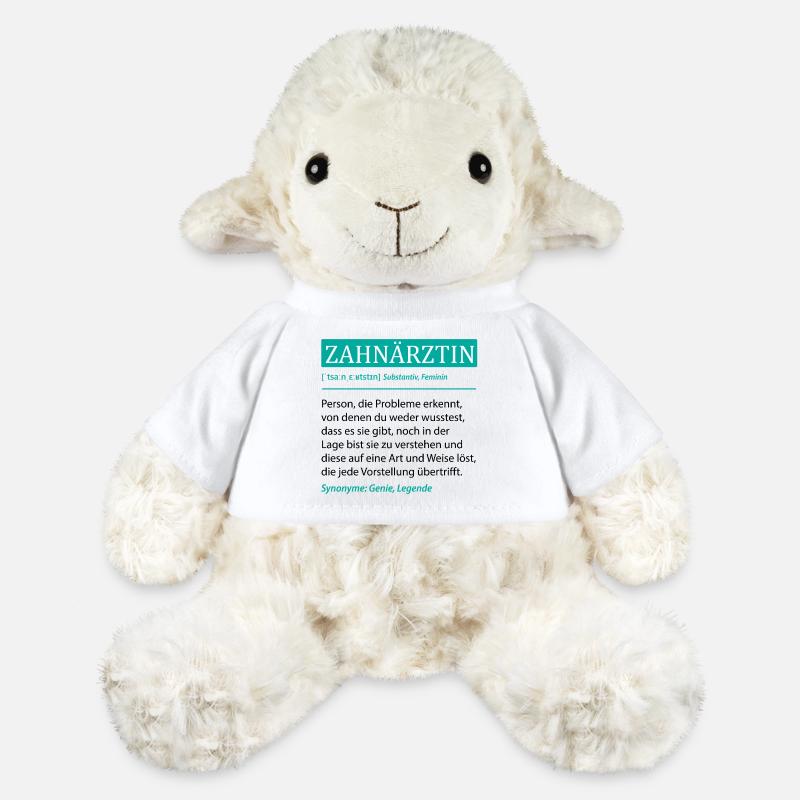 Zahnärztin Definition Lustig Beruf Spruch Geschenk - MiniFeet® Schaf Annika - Weiß