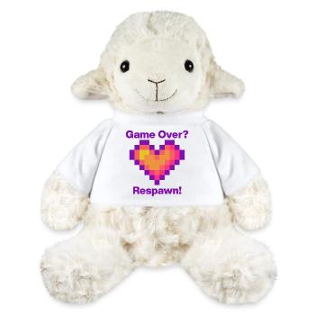 Fin du jeu? Réapparition avec le cœur, langage de l’amour des joueurs - Mouton en peluche Annika MiniFeet® - blanc - Devant
