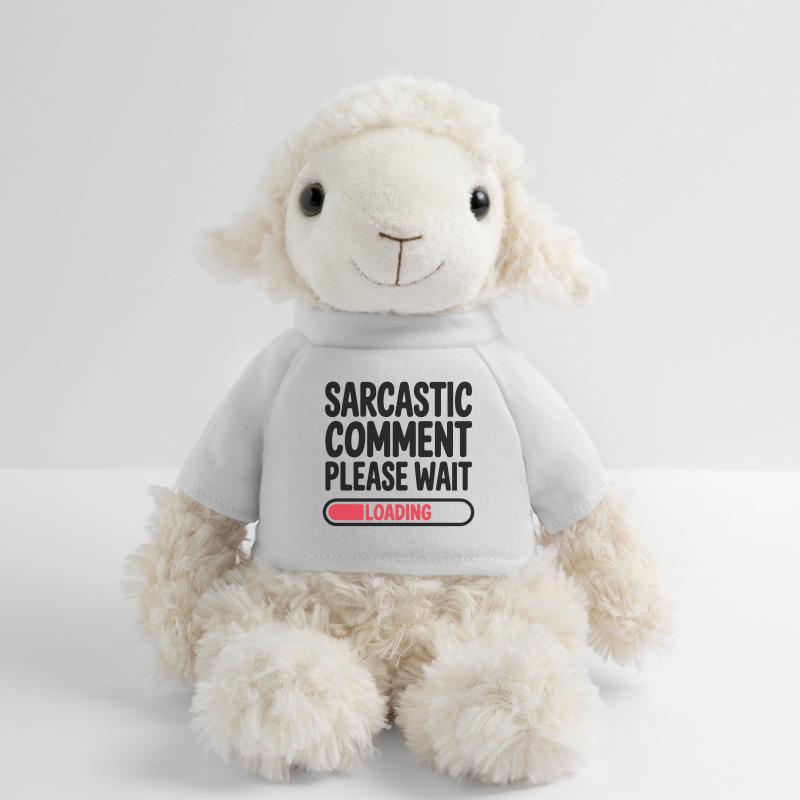 Sarcastic Comment Please Wait Humor Statement MiniFeet® Sheep Annika