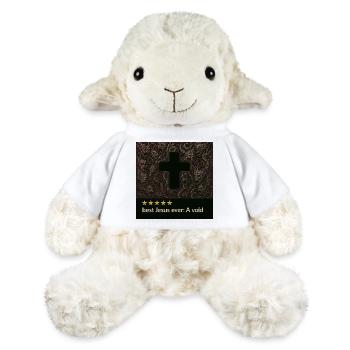 Croix dans le Vide Sombre - Mouton en peluche Annika MiniFeet® - blanc - Devant