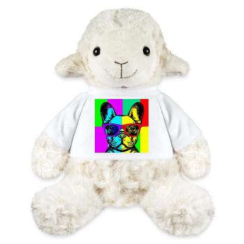 Pop Art Pup - Mouton en peluche Annika MiniFeet® - blanc - Devant