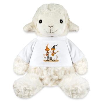 Pumpkin Band with Guitars in Autumn Style - MiniFeet® Sheep Annika - white - Front