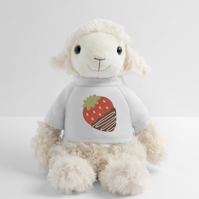 Fraise trempée dans le chocolat Mouton en peluche Annika MiniFeet®