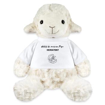 Veux-tu épouser mon père ? Demande en mariage - Mouton en peluche Annika MiniFeet® - blanc - Devant