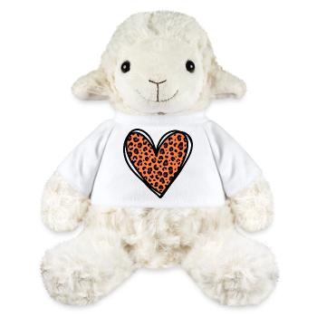 Leo Heart - Trendy Animal Print Fashion Design - MiniFeet® Sheep Annika - white - Front