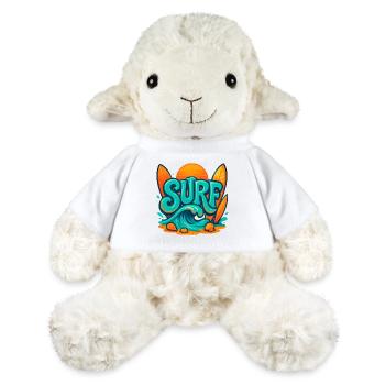 Sunset Surf Wortkunst - MiniFeet® Schaf Annika - Weiß - Vorne
