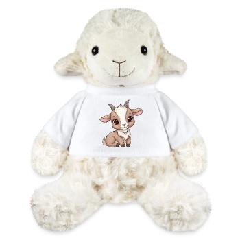 Niedliches Ziegenbaby Cartoon - MiniFeet® Schaf Annika - Weiß - Vorne