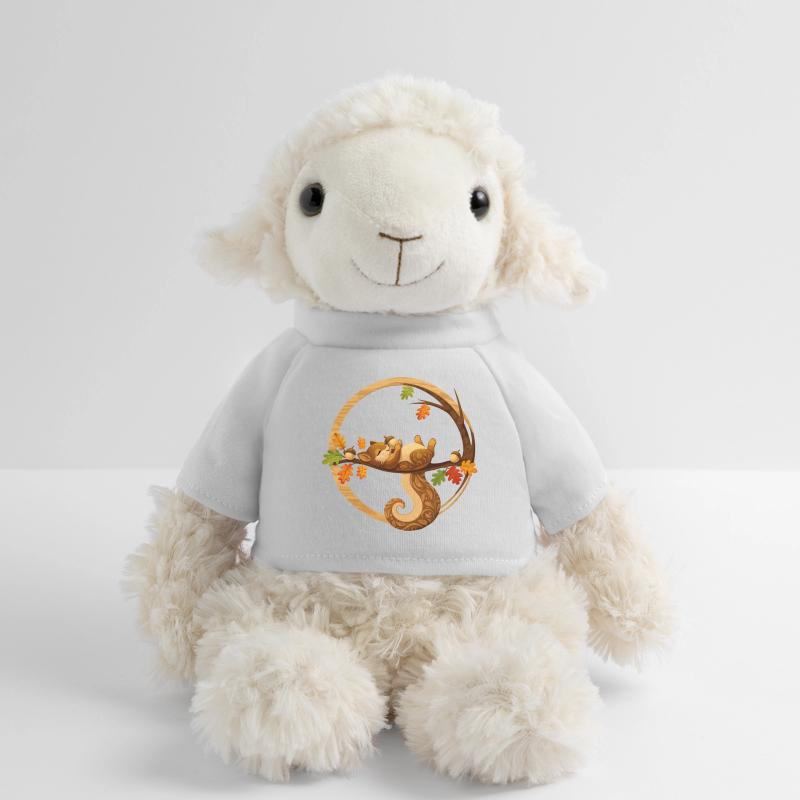 Schlafendes Eichhörnchen im Herbstkreis   MiniFeet® Schaf Annika