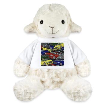 Kaleidoscope Cars Color Explosion - MiniFeet® Sheep Annika - white - Front
