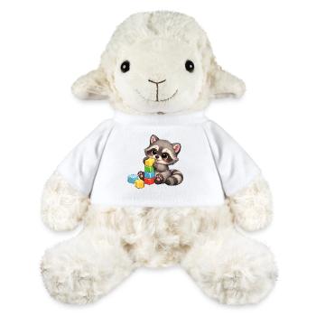 Baby Oskar mit Bauklötzen - MiniFeet® Schaf Annika - Weiß - Vorne