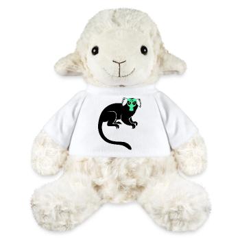 Tamarin Monkey Protest Gas Mask - MiniFeet® Sheep Annika - white - Front
