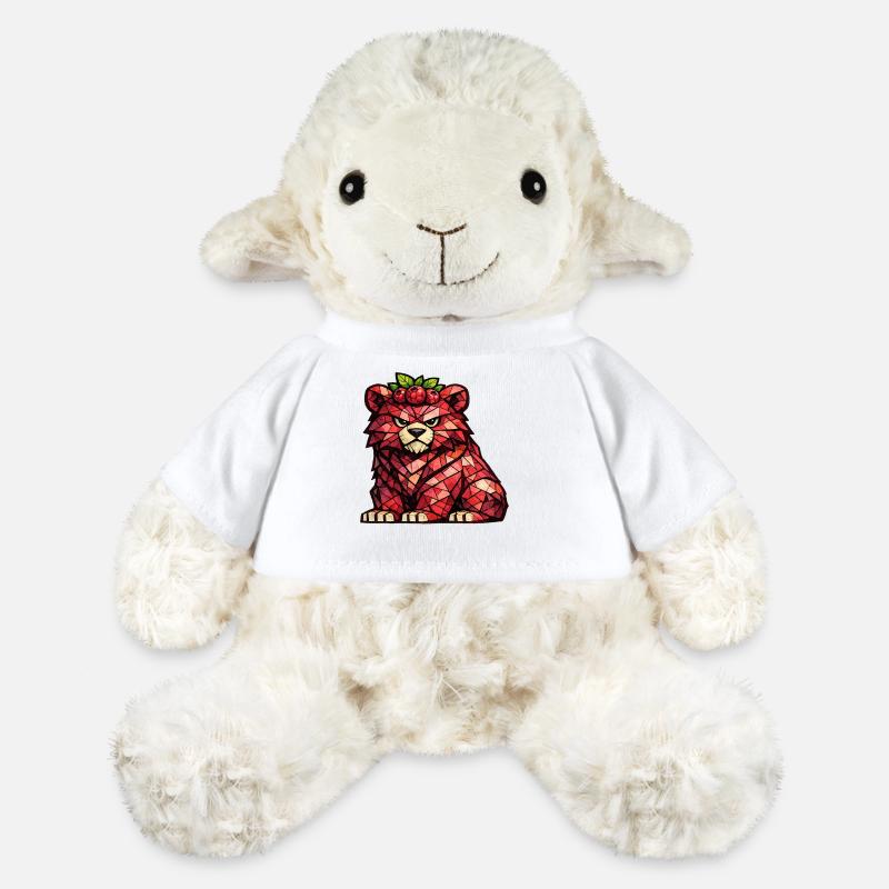 Raspberry Bear Cubism Version - MiniFeet® Sheep Annika - white
