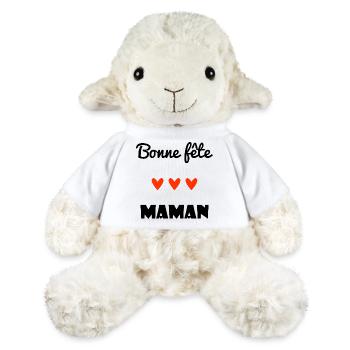HAPPY BIRTHDAY. HEART. HAPPY MOTHER'S DAY. MOM. FEAST - MiniFeet® Sheep Annika - white - Front