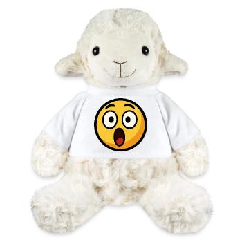 Scared Emoticon Pronounced Face - MiniFeet® Sheep Annika - white - Front