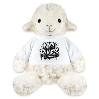 Design de graffiti sans règles - Mouton en peluche Annika MiniFeet® - blanc - Devant