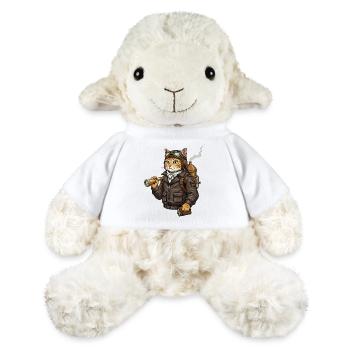 Cat Aviator Steampunk Explorer Kuriosität - MiniFeet® Schaf Annika - Weiß - Vorne