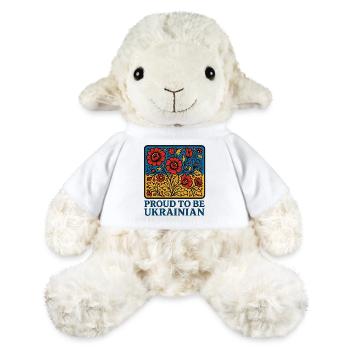 Ukrainian Pride – Blossom Folk - MiniFeet® Sheep Annika - white - Front
