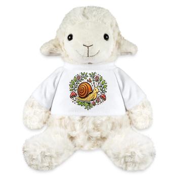Niedliche Schneckenblumen und -pilze - MiniFeet® Schaf Annika - Weiß - Vorne