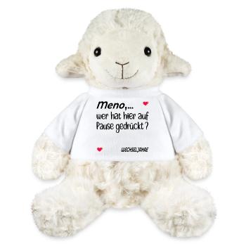 Pause Stimmung Menopause - MiniFeet® Schaf Annika - Weiß - Vorne