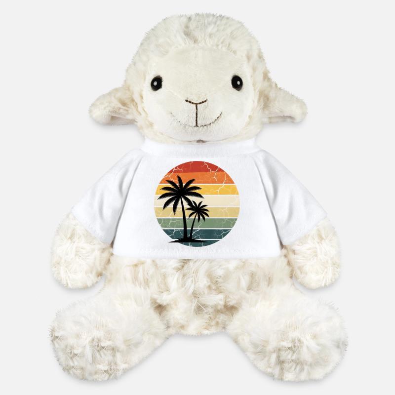 Tropischer Strandurlaub - MiniFeet® Schaf Annika - Weiß