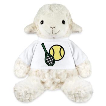 Tennisschläger Aufschlag Action - MiniFeet® Schaf Annika - Weiß - Vorne
