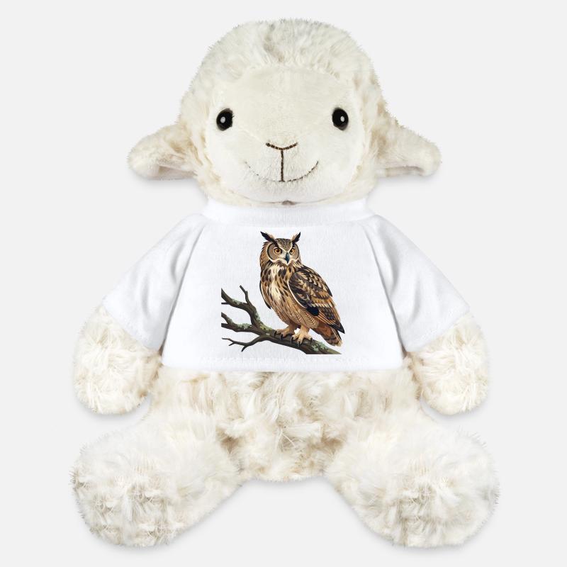 Eagle Owl Owl - MiniFeet® Sheep Annika - white
