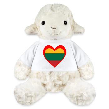 Raudona Širdis Lietuva - Mouton en peluche Annika MiniFeet® - blanc - Devant