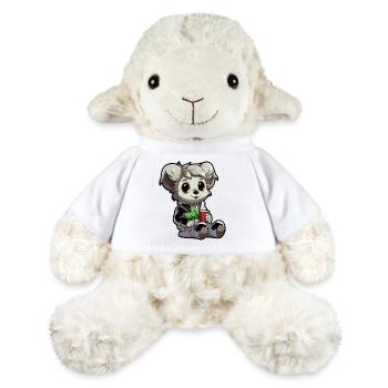 Kleiner Koala im Hoodie mit Becher - MiniFeet® Schaf Annika - Weiß - Vorne