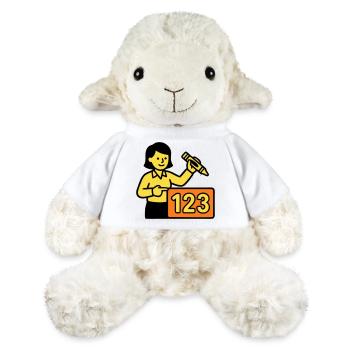 Enseignant Math 123 School - Mouton en peluche Annika MiniFeet® - blanc - Devant