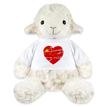 China Flag Heart - MiniFeet® Sheep Annika - white - Front