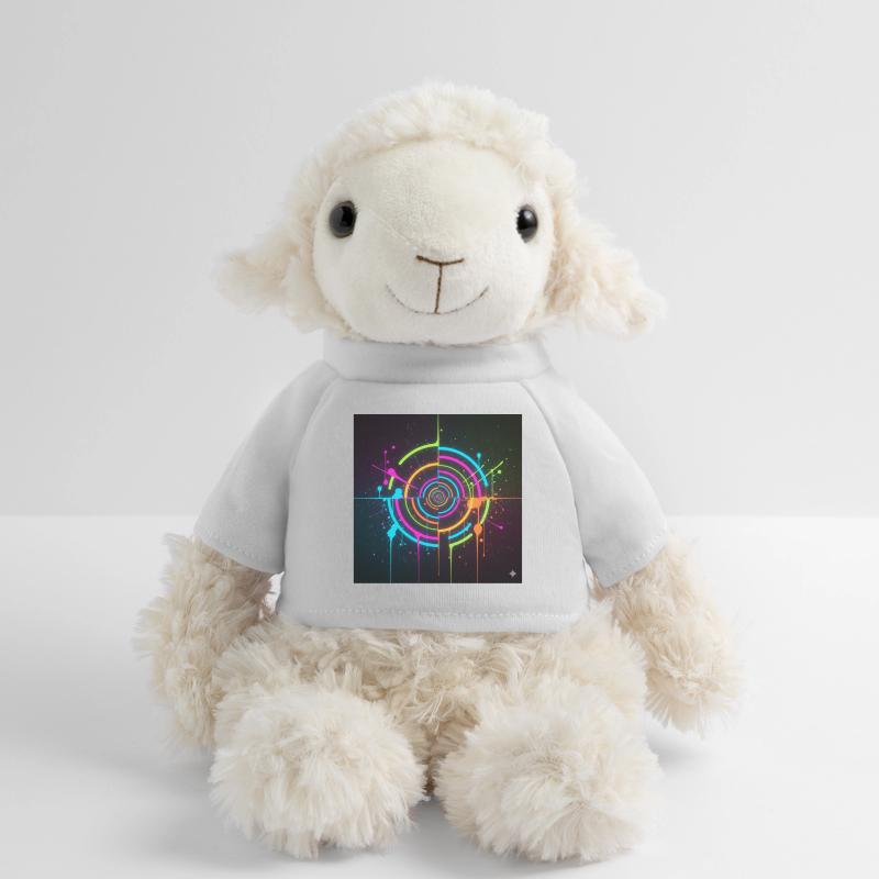 Neon Circle Splatter MiniFeet® Sheep Annika
